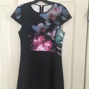 Ted Baker size 8 Black/floral dress